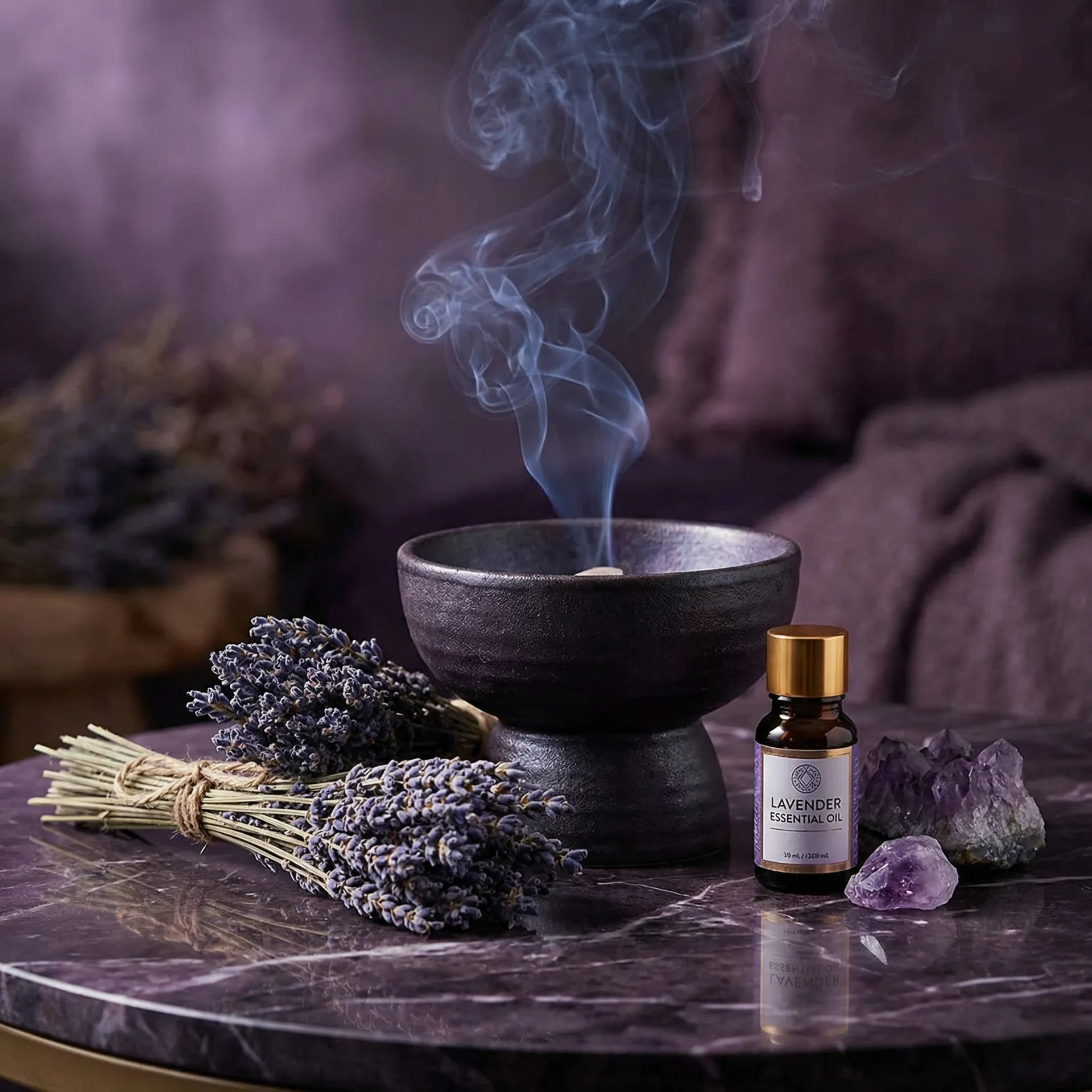 助眠薰衣草香薰 - AI人脸替换忘忧草迪丽热巴 | 灵性好物